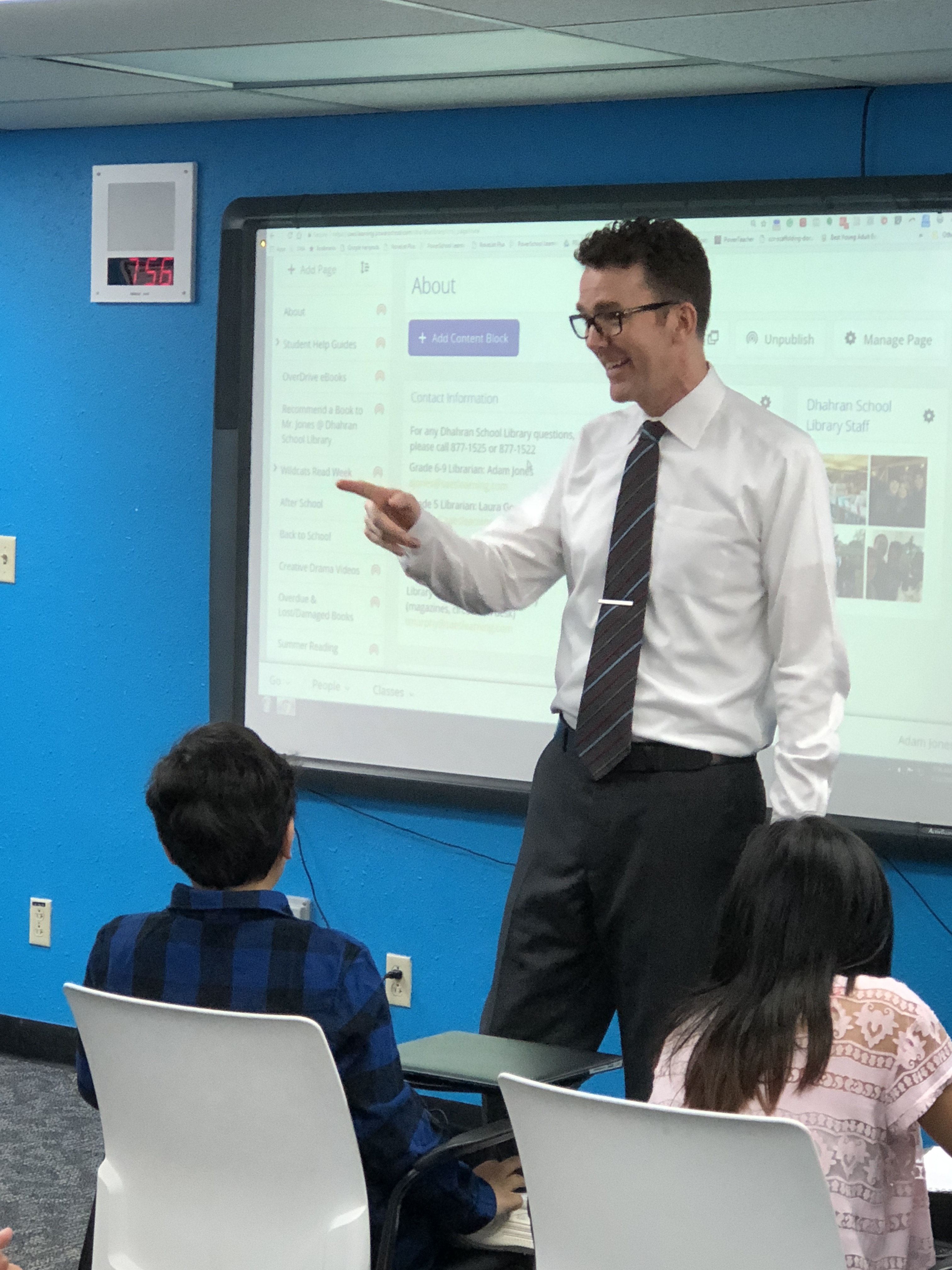 First week of school first library lesson.JPG