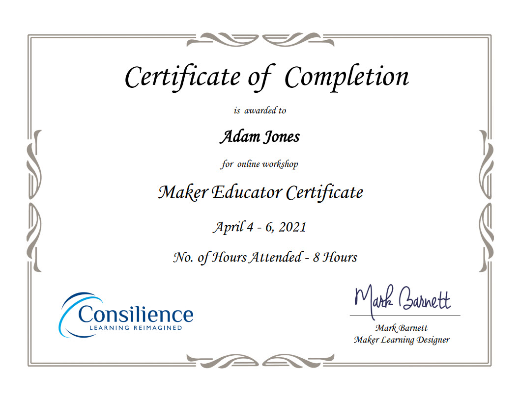 Maker Educator Certificate